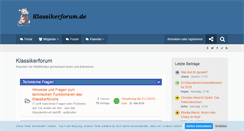 Desktop Screenshot of klassikerforum.de